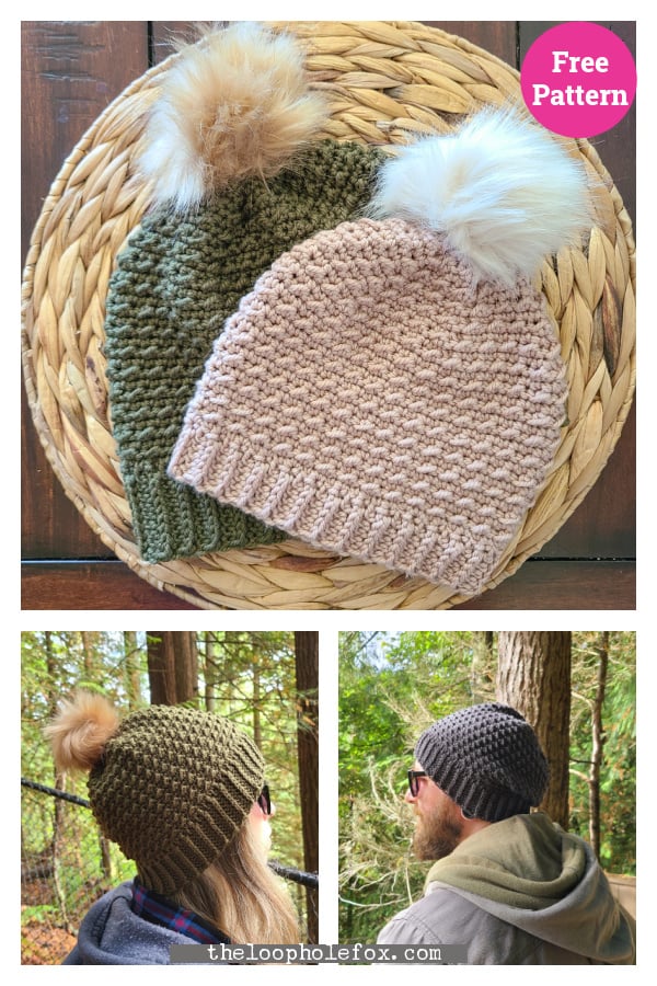 Arctic Beanie Hat Free Crochet Pattern