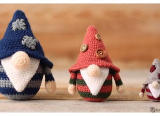 Beginner Gnome Amigurumi Free Crochet Pattern