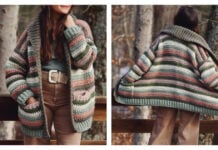 Colorstripe Cardi Free Crochet Pattern