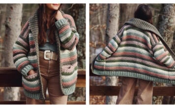 Colorstripe Cardi Free Crochet Pattern