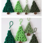 Granny Square Evergreen Trees Free Crochet Pattern