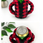 Lumberjack Can Cozy Free Crochet Pattern and Video Tutorial