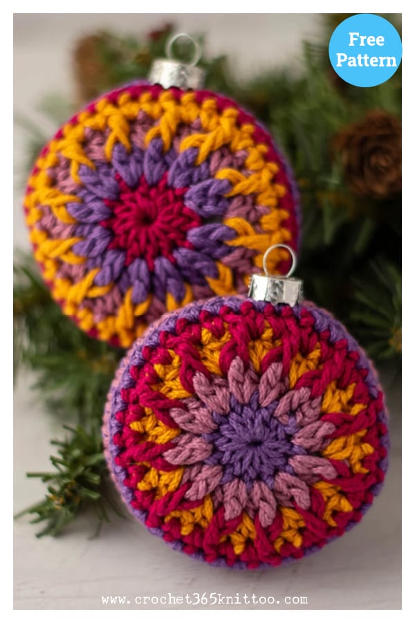 Vintage Vibe Christmas Ornament Free Crochet Pattern