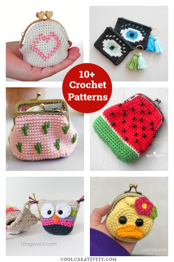 10+ Adorable Coin Purse Crochet Patterns 