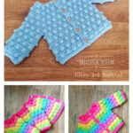 Baby Winter Bobble Cardigan Free Crochet Pattern