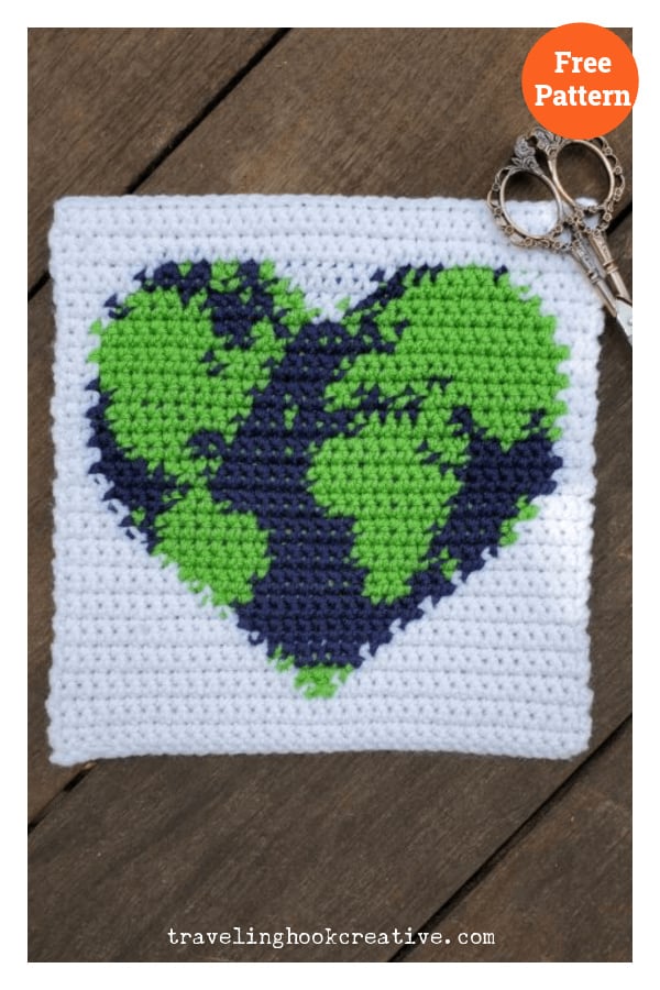 Better Together Earth Day Square Free Crochet Pattern