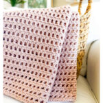 Blush Breeze Blanket Free Crochet Pattern and Video Tutorial