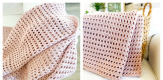 Blush Breeze Blanket Free Crochet Pattern and Video Tutorial