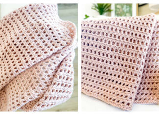 Blush Breeze Blanket Free Crochet Pattern and Video Tutorial