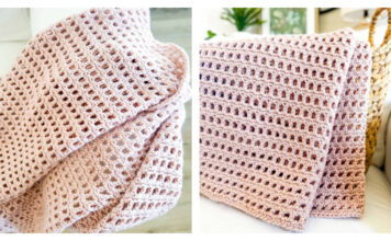 Blush Breeze Blanket Free Crochet Pattern and Video Tutorial