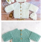 Bobble Baby Cardigan Free Crochet Pattern