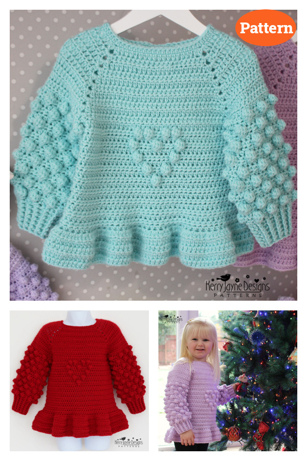 Bobble Love Jumper Crochet Pattern