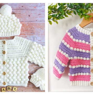 Bobbles Baby Jacket Crochet Patterns