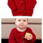 Bobbly Baby Cardigan Free Crochet Pattern