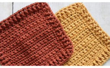 Bramble Dishcloth Free Crochet Pattern and Video Tutorial