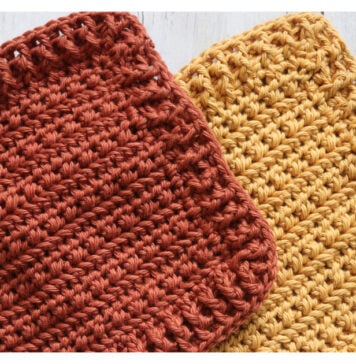 Bramble Dishcloth Free Crochet Pattern and Video Tutorial