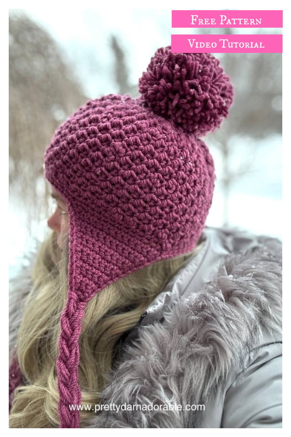 Cumberland Earflap Hat Free Crochet Pattern and Video Tutorial