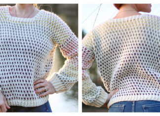 Dip Dye Sweater Free Crochet Pattern and Video Tutorial