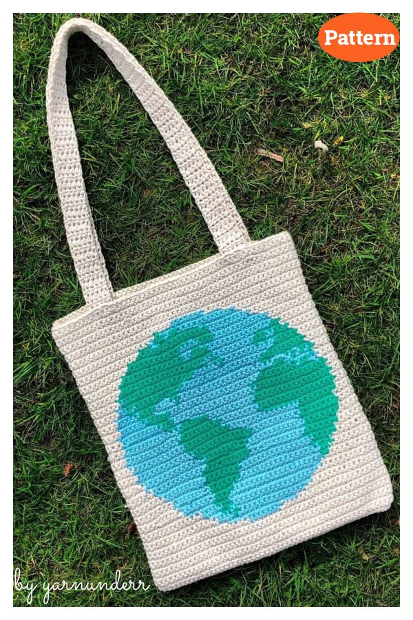 Earth Day Tote Bag Crochet Pattern