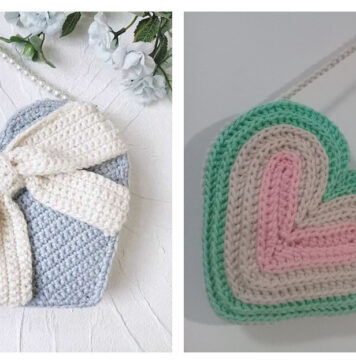 Heart Bag Free Crochet Patterns