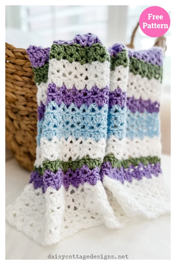 Hydrangea Blossom Blanket Free Crochet Pattern 