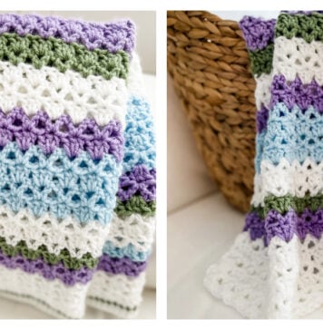 Hydrangea Blossom Blanket Free Crochet Pattern