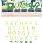 Letter and Number Train Free Crochet Pattern