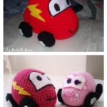 Lightning McQueen Toy Car Free Crochet Pattern