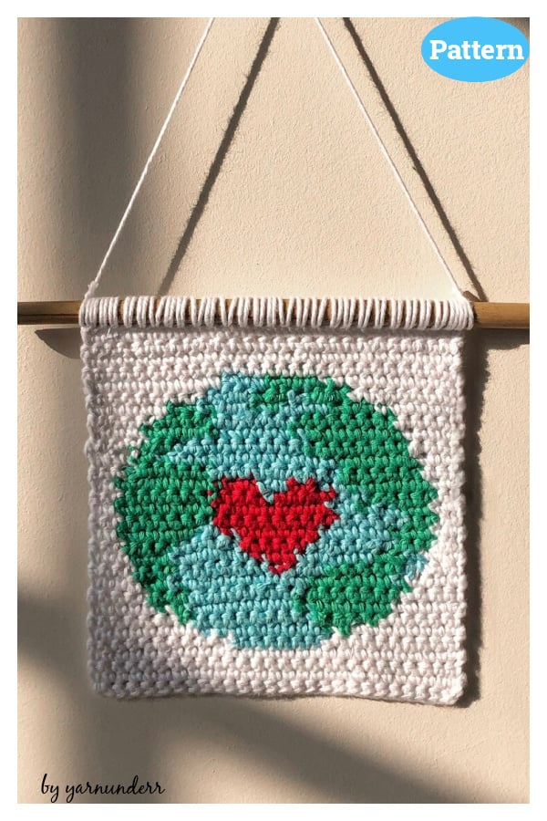 Mini Earth Day Wall Hanging Crochet Pattern