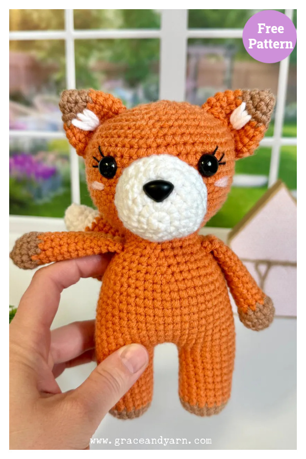 Mini Fox Amigurumi Free Crochet Pattern