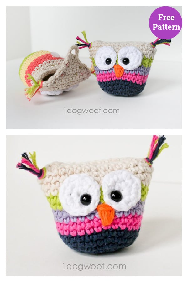 Owl Pouch Free Crochet Pattern