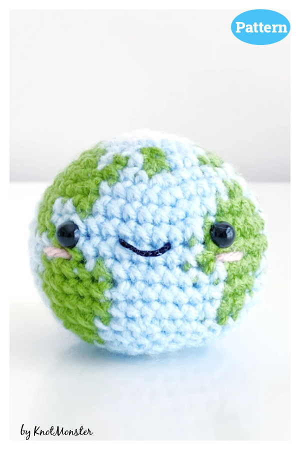 Planet Earth Amigurumi Crochet Pattern