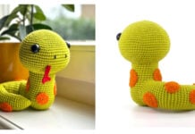 Simon the Snake Amigurumi Free Crochet Pattern and Video Tutorial