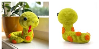 Simon the Snake Amigurumi Free Crochet Pattern and Video Tutorial