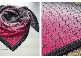 Sweet Valentine Shawl Free Crochet Pattern