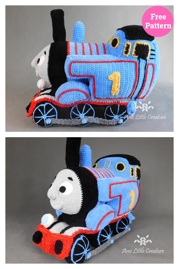 Thomas the Train Tank Engine Free Crochet Pattern