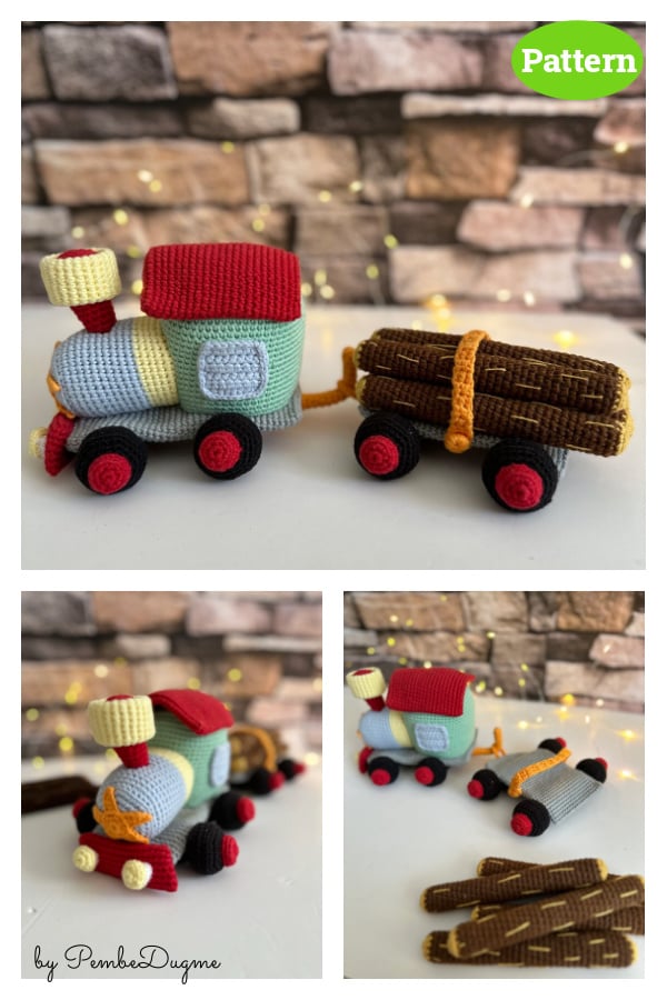 Train Loris Toy Amigurumi Crochet Pattern