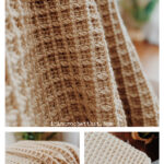 Tunisian Crochet Waffle Stitch Blanket Free Pattern