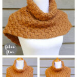 Vanilla Toffee Cowl Free Crochet Pattern and Video Tutorial