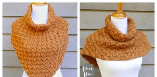 Vanilla Toffee Cowl Free Crochet Pattern and Video Tutorial