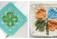 10+ Leaf Clover Granny Square Crochet Patterns