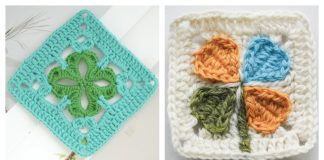 10+ Leaf Clover Granny Square Crochet Patterns