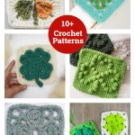 10+ Leaf Clover Granny Square Crochet Patterns