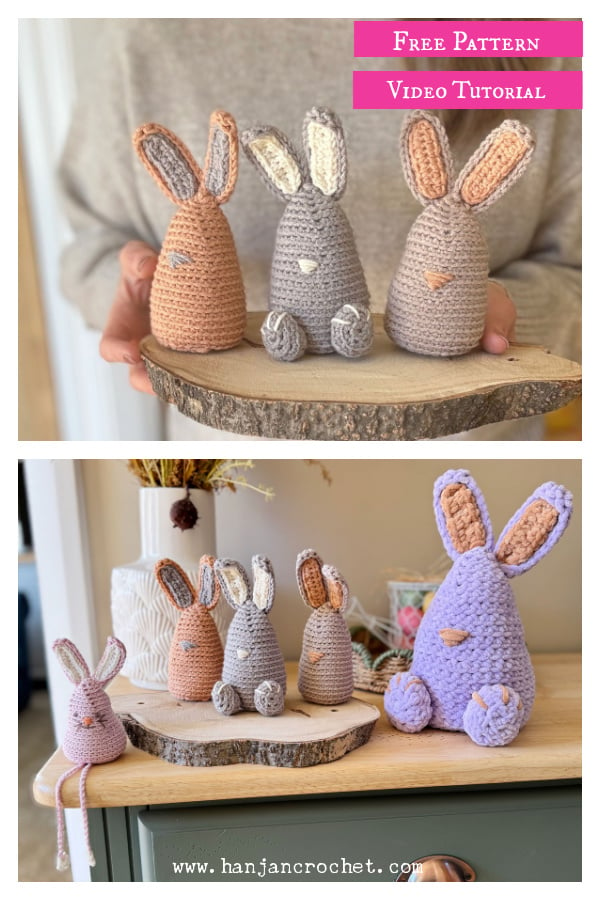 Bunny Buddy and Egg Cozy Free Crochet Pattern and Video Tutorial