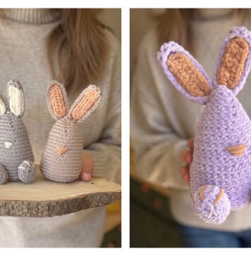 Bunny Buddy and Egg Cozy Free Crochet Pattern and Video Tutorial