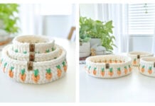 Carrot Basket Free Crochet Pattern and Video Tutorial