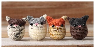 Cat Egg Amigurumi Free Crochet Pattern