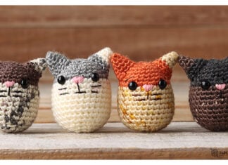 Cat Egg Amigurumi Free Crochet Pattern