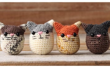 Cat Egg Amigurumi Free Crochet Pattern