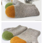 Colour Dipped Felted Oven Mitts Crochet Pattern